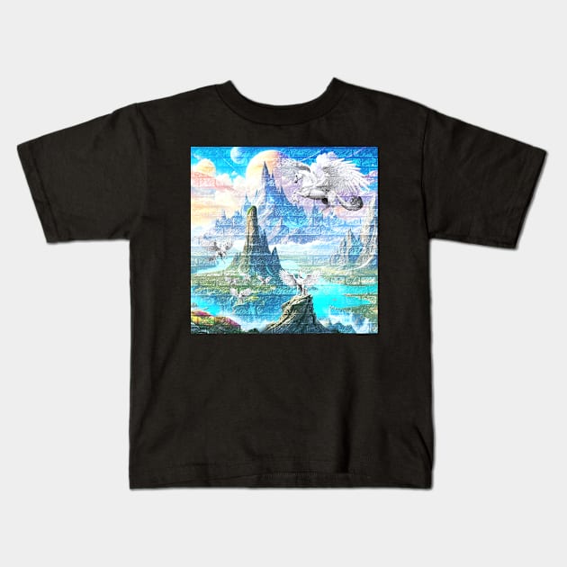 Ethereal Radiance Flight Kids T-Shirt by Simply Beautiful 23